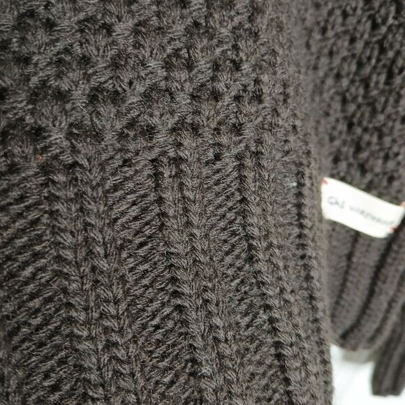 GAS Northbound Dark Gray Boatneck Fashionable Sweater Textured Knit Sz Small - Picture 7 of 7